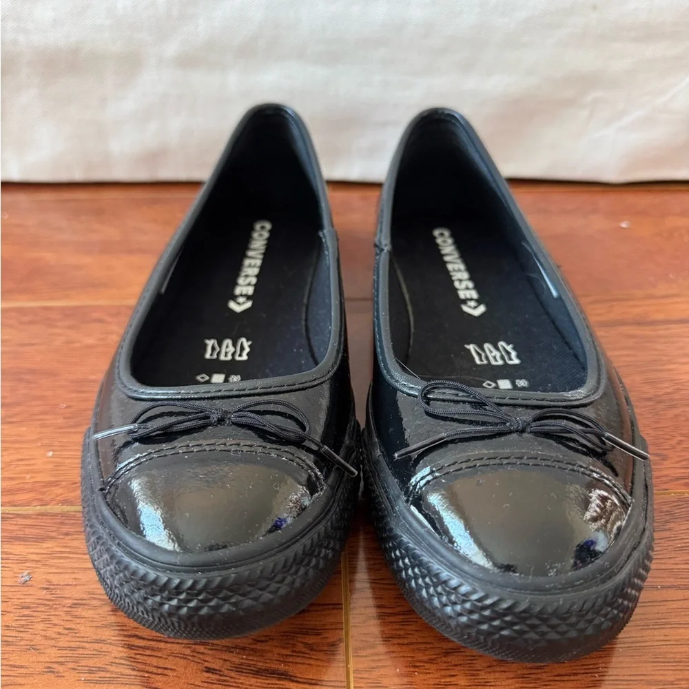 Converse Black Patent Ballet Flats - Picture 2 of 3